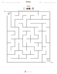 Krill printable worksheet preview