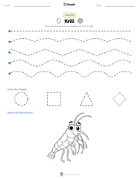 Krill printable worksheet preview
