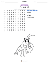 Vista previa de la hoja de trabajo imprimible de Krill