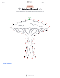 Kalahari Desert printable worksheet preview