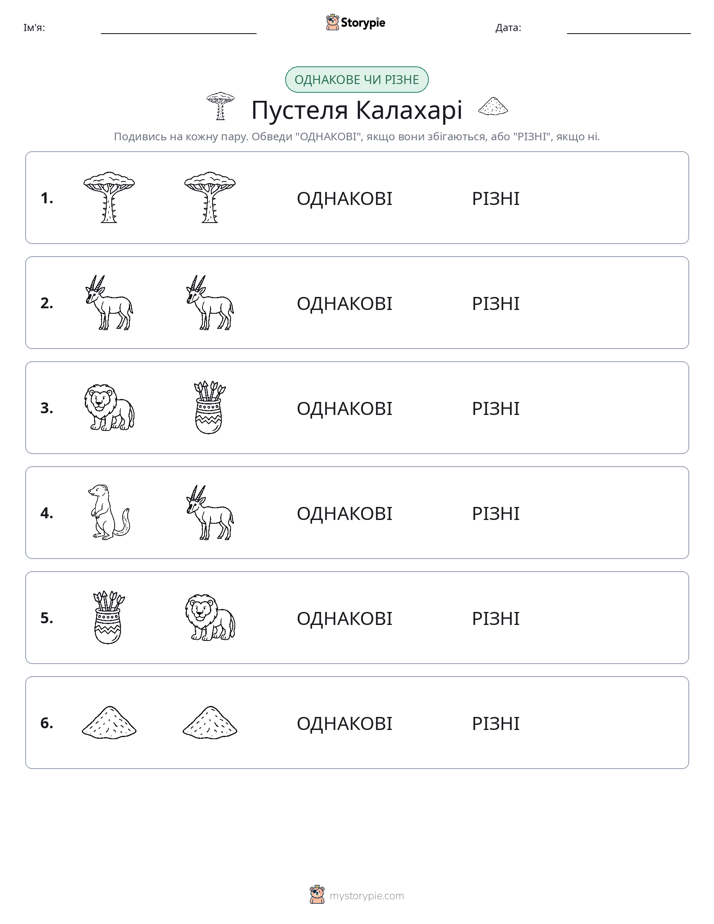 Однакові чи різні