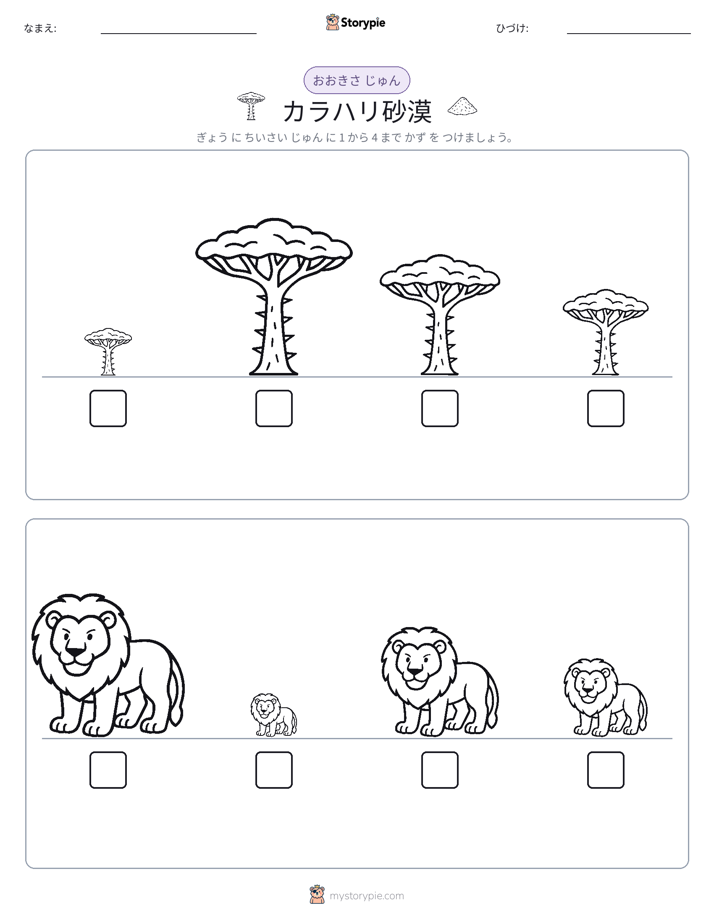 サイズ順