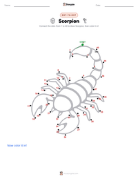 Scorpion printable worksheet preview
