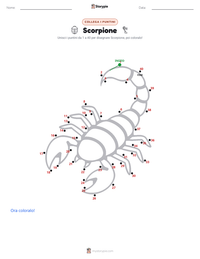 Anteprima della scheda stampabile di Scorpione