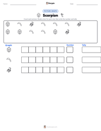 Scorpion printable worksheet preview