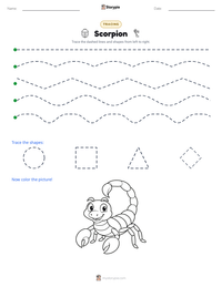 Scorpion printable worksheet preview