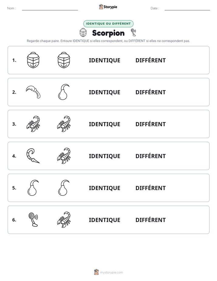 Identique ou Différent