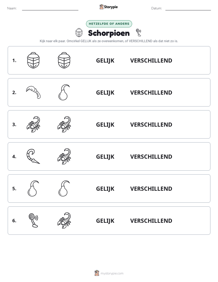 Zelfde of Verschillend