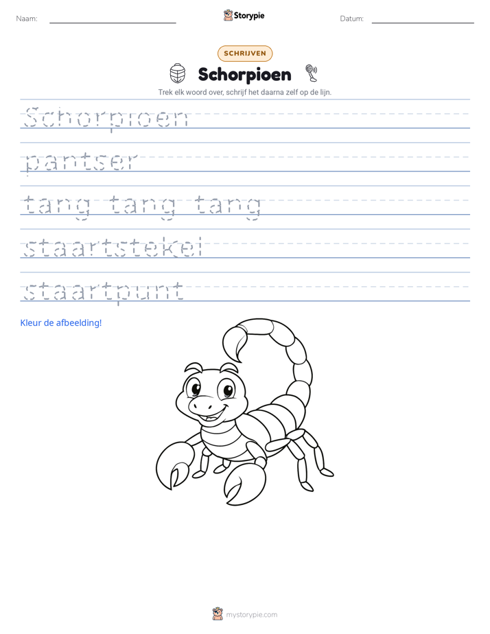 Schrijf Oefening