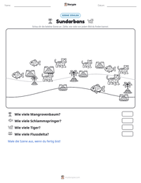 Sundarbans druckbare Arbeitsblatt Vorschau