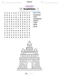 Sundarbans printable worksheet preview