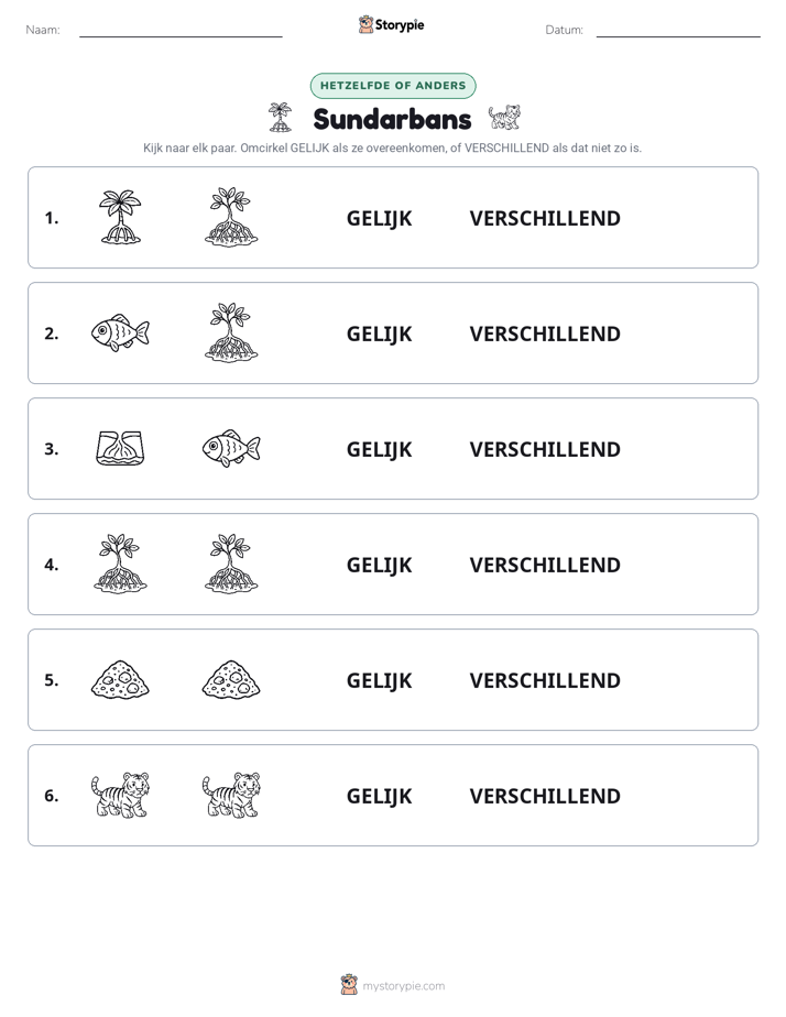 Zelfde of Verschillend