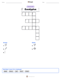 Eucalyptus printable worksheet preview