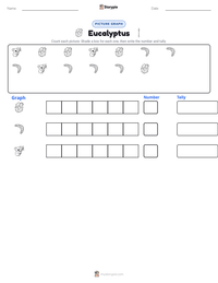 Eucalyptus printable worksheet preview