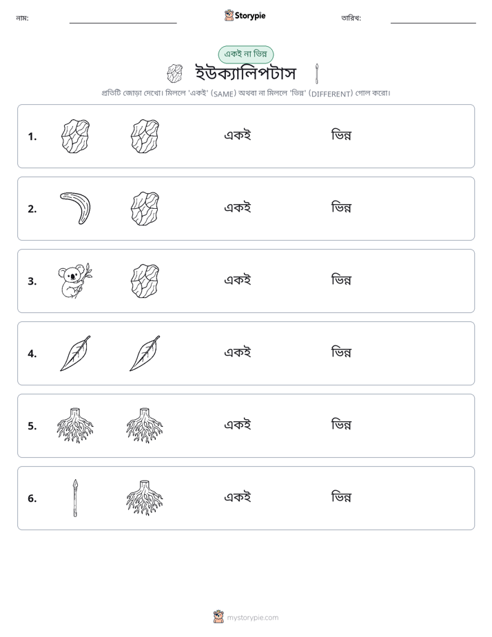 একই বা ভিন্ন