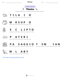 Anteprima della scheda stampabile di Tilacino