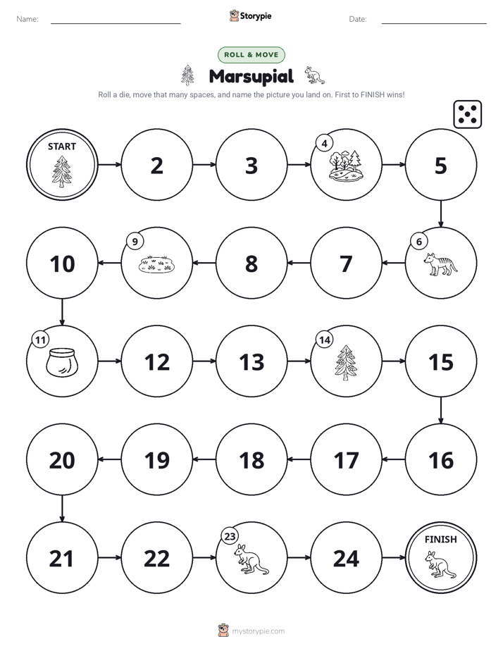 Roll & Move Game