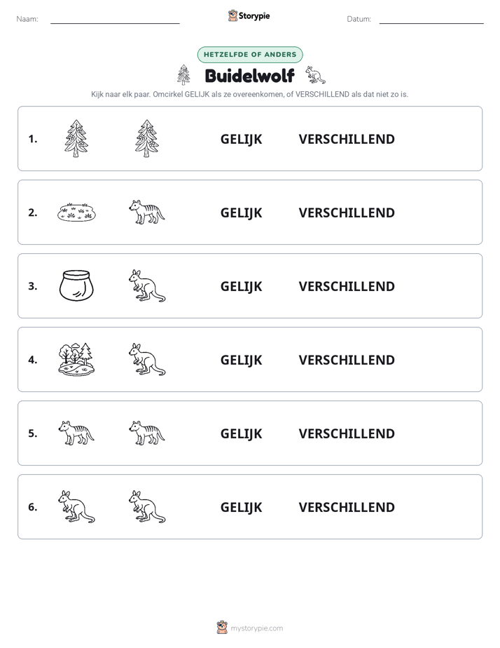 Zelfde of Verschillend