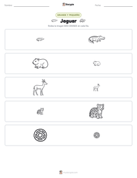 Vista previa de la hoja de trabajo imprimible de Jaguar
