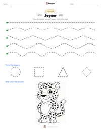 Jaguar printable worksheet preview