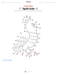 Vista previa de la hoja de trabajo imprimible de Águila Arpía