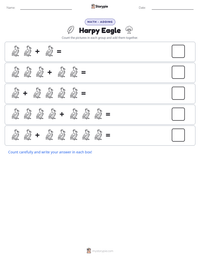 Harpy Eagle printable worksheet preview