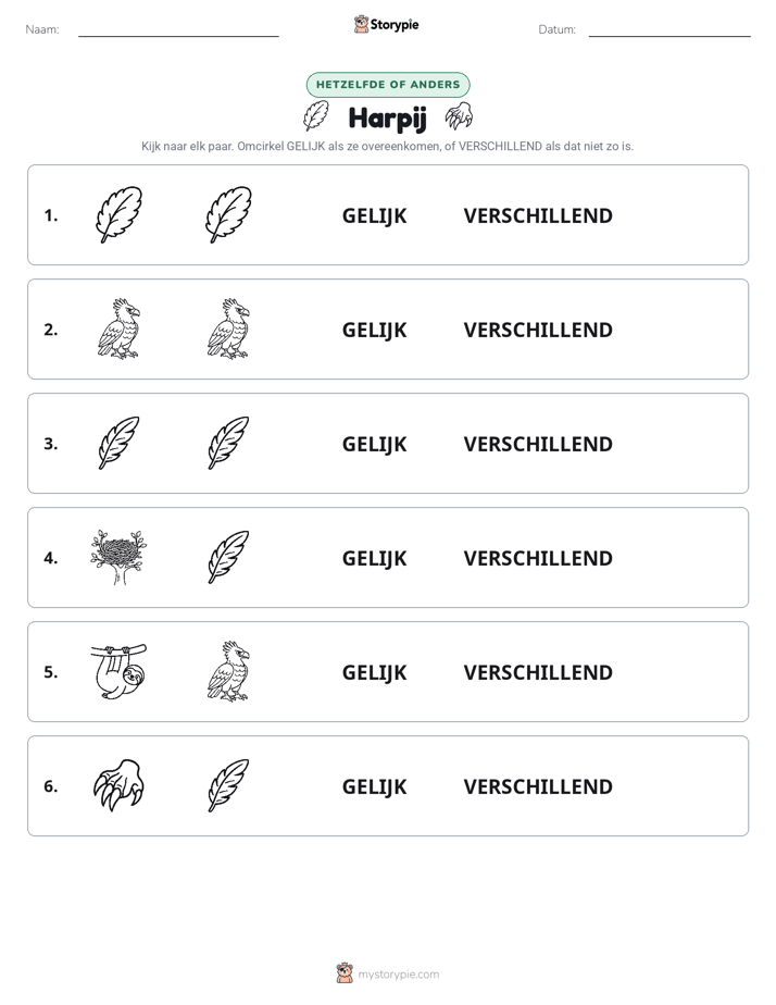 Zelfde of Verschillend