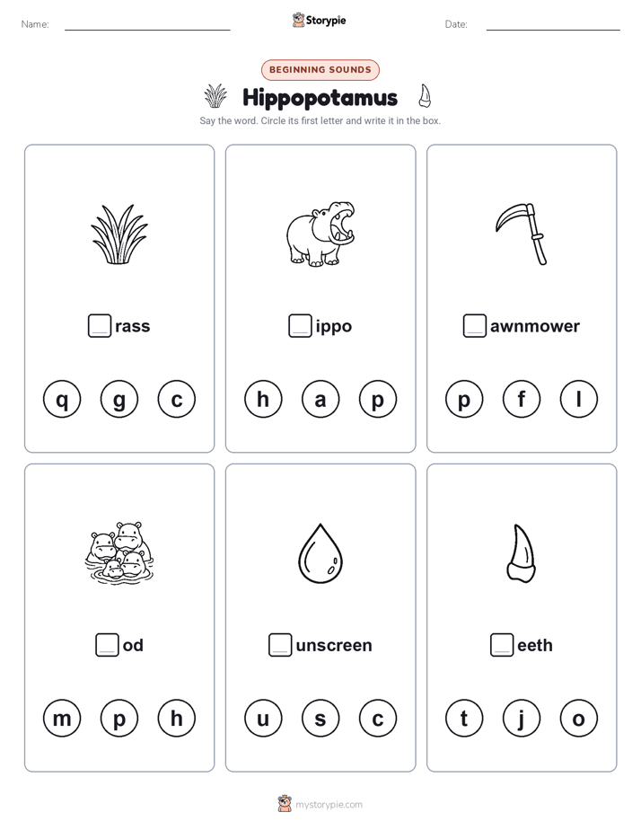 Beginning Sounds