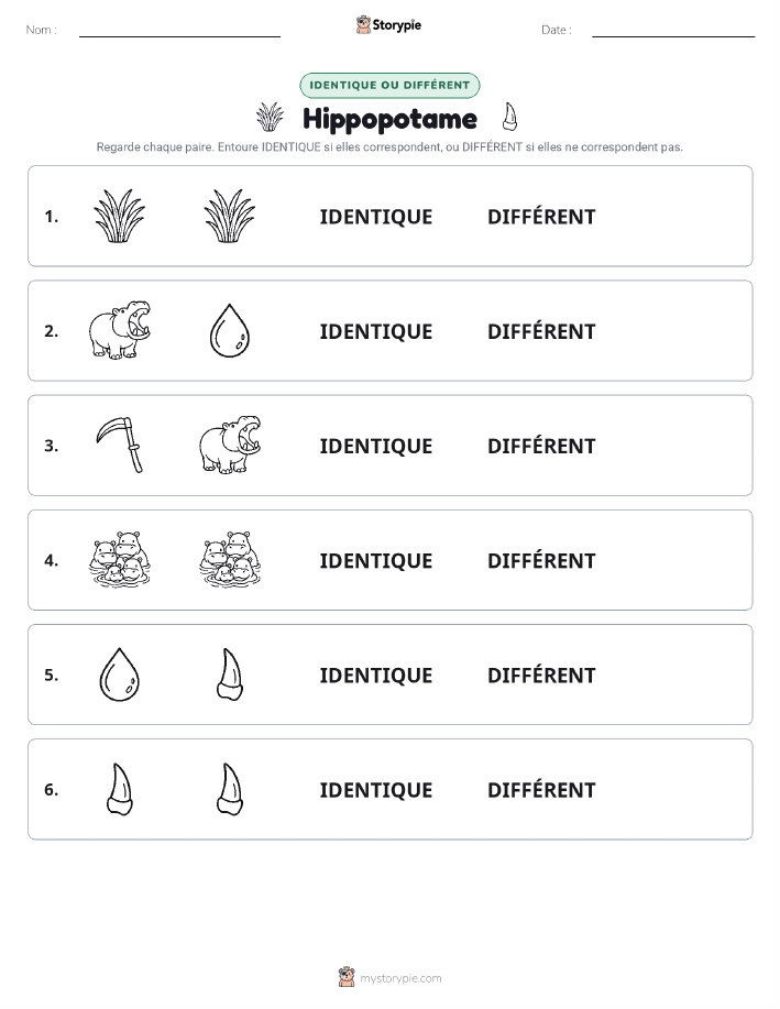 Identique ou Différent