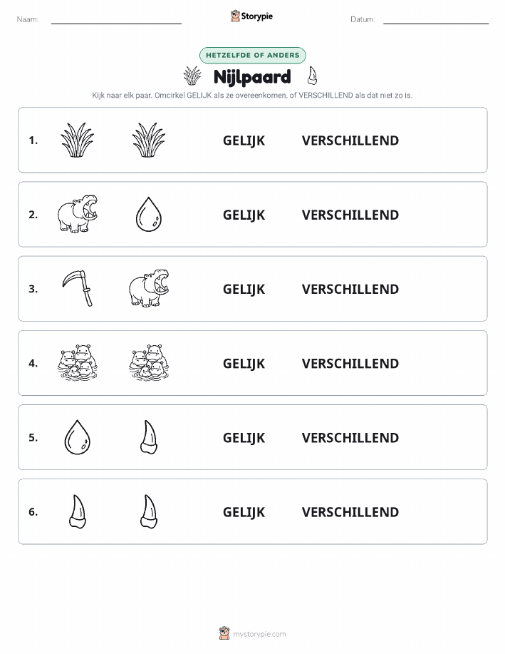 Zelfde of Verschillend