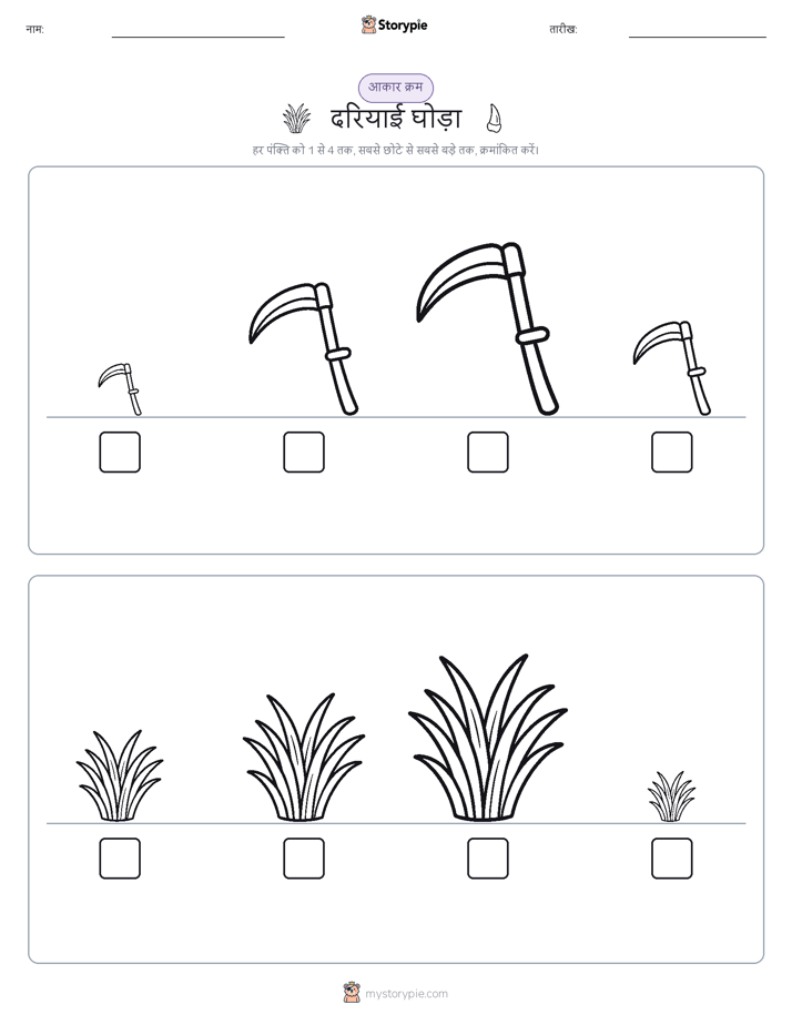 आकार क्रम