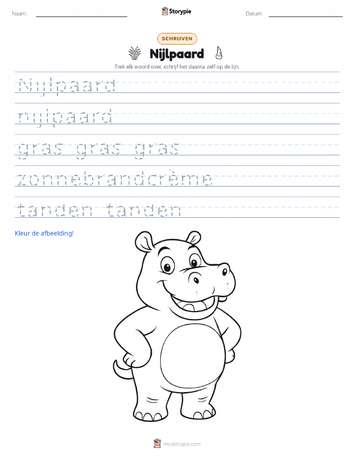 Schrijf Oefening