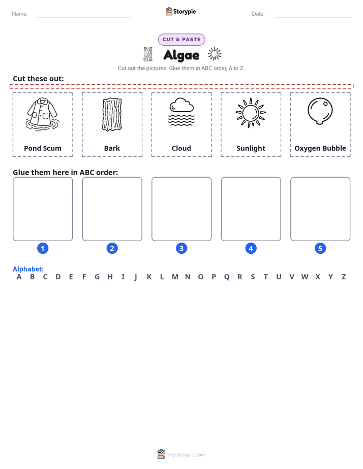 Cut & Paste Alphabet