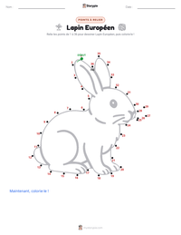 Aperçu de la feuille de travail imprimable Lapin de Garenne
