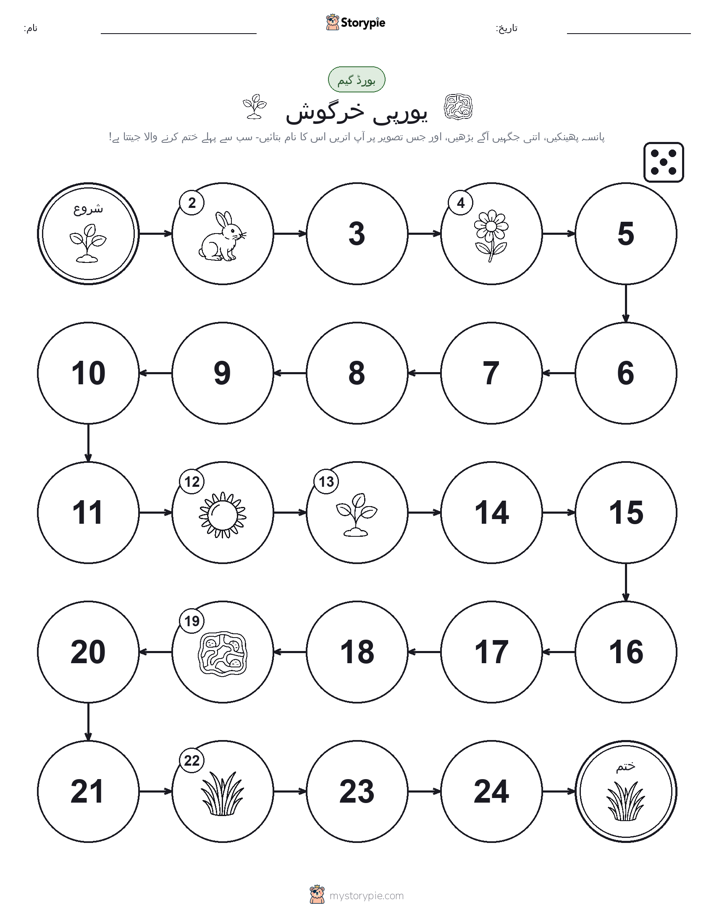 رول اور منتقل کریں کھیل