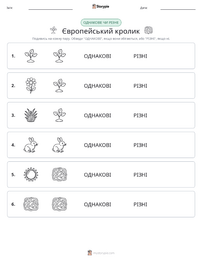 Однакові чи різні
