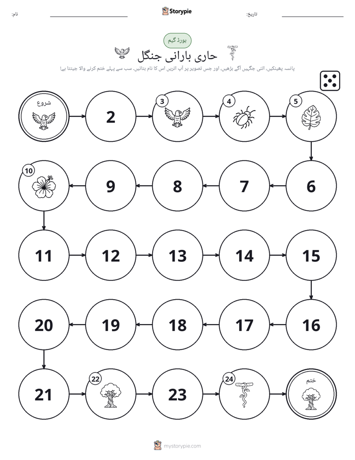 رول اور منتقل کریں کھیل