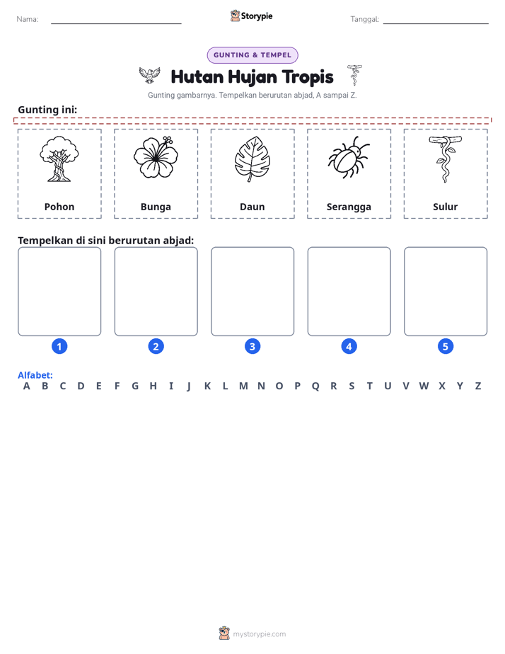 Potong & Tempel Huruf