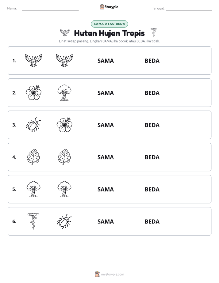 Sama atau Berbeda