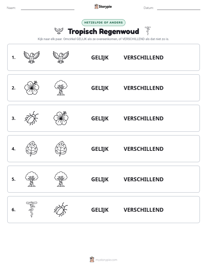 Zelfde of Verschillend