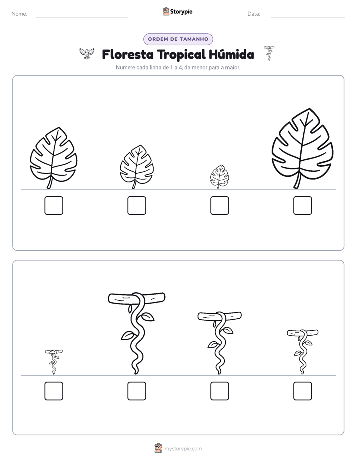 Ordem de Tamanho