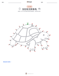 加拉帕戈斯象龟 可打印工作表预览
