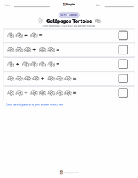 Galápagos Tortoise printable worksheet preview