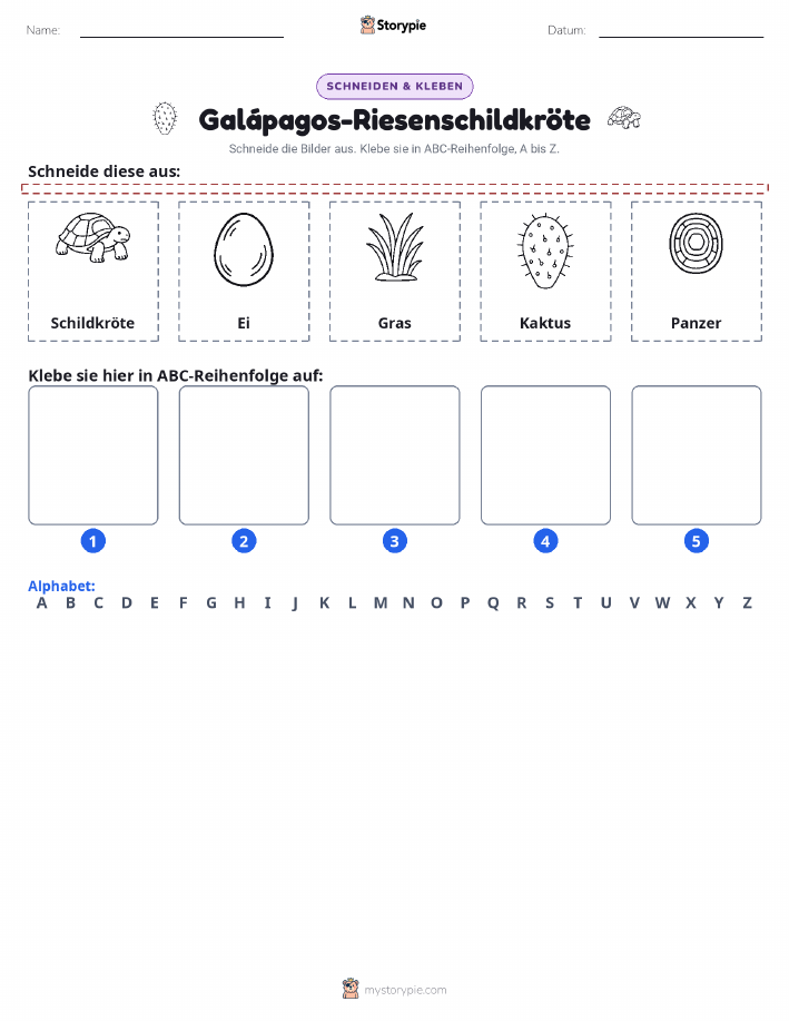 Schneiden & Einfügen Alphabet