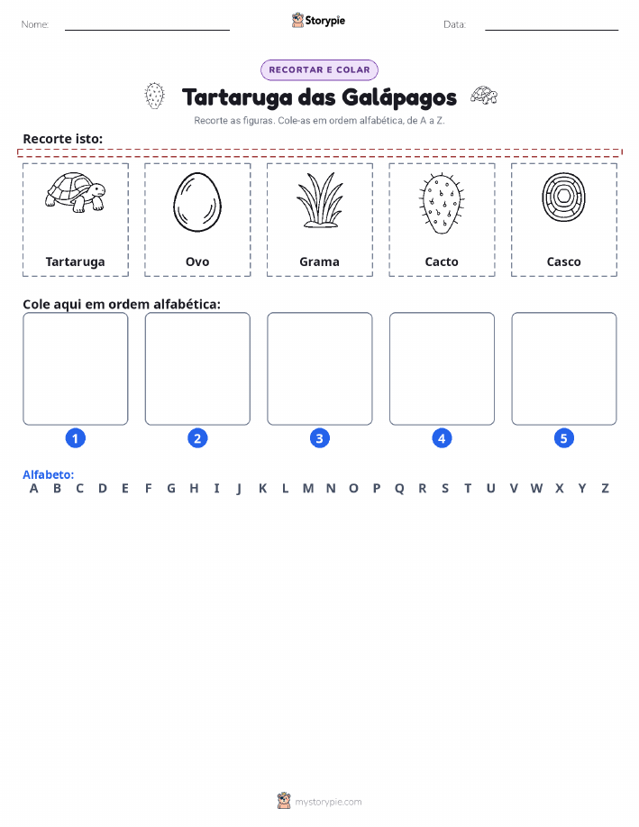 Recortar & Colar Alfabeto