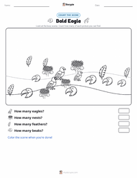 Bald Eagle printable worksheet preview