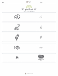 معاينة ورقة العمل القابلة للطباعة النسر الأصلع