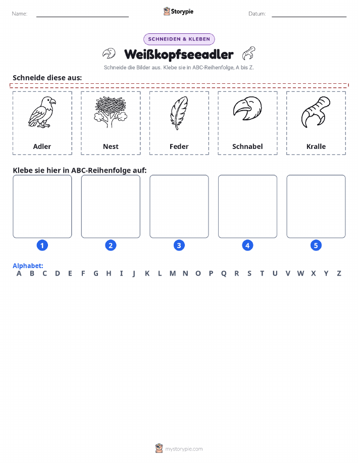 Schneiden & Einfügen Alphabet