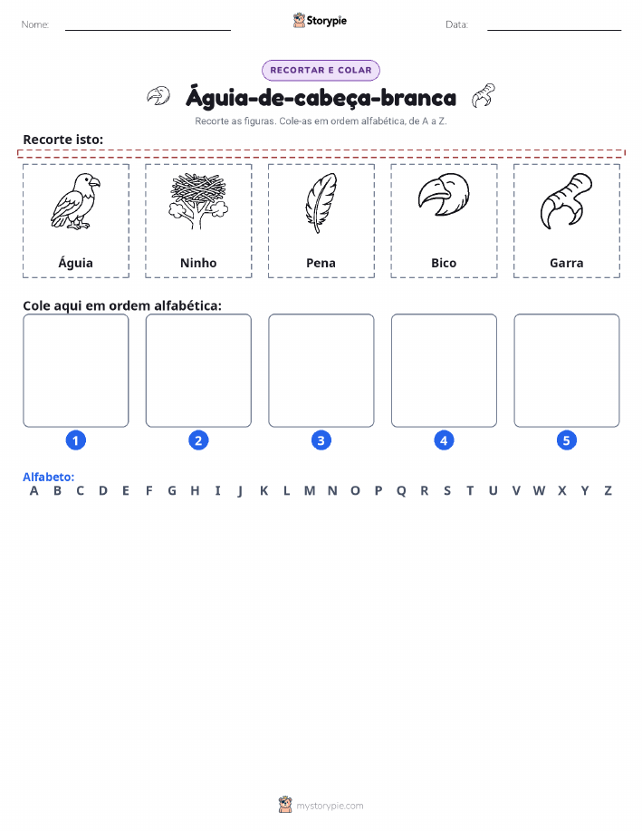 Recortar & Colar Alfabeto