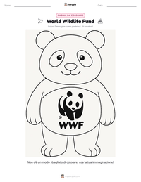Anteprima della scheda stampabile di World Wildlife Fund